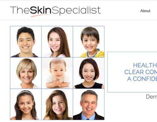 The Skin Specialist Web Design and Development