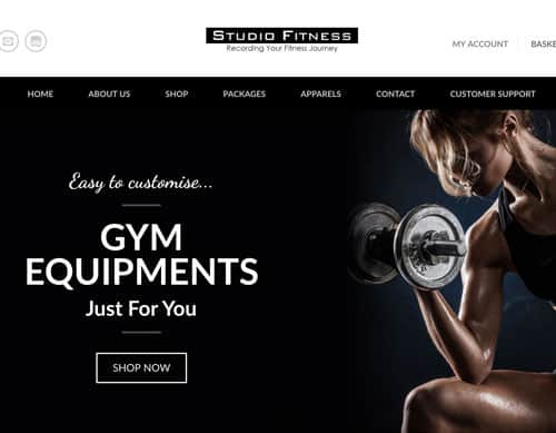 Studio Fitness Web Design and Development