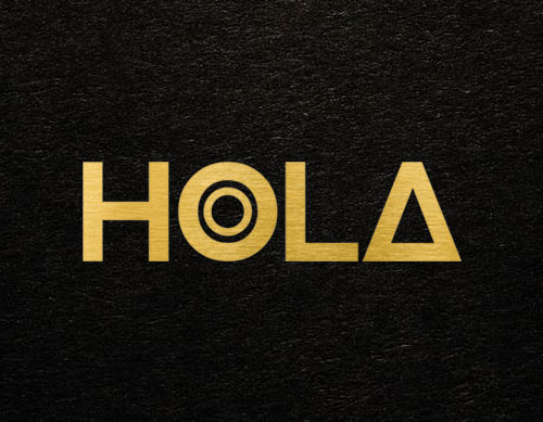 HOLA Logo - Gold Brushed