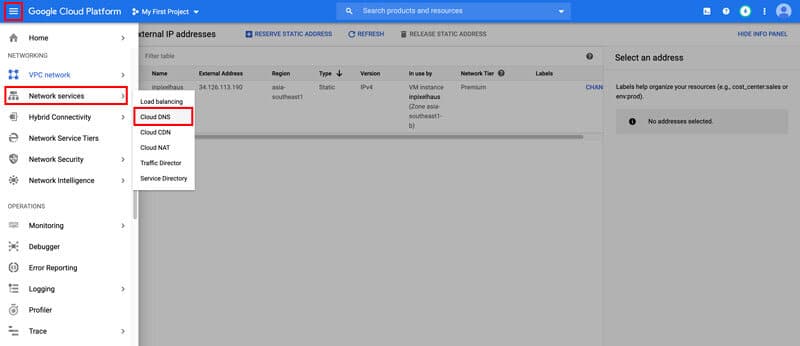 Google Cloud Platform - Cloud DNS